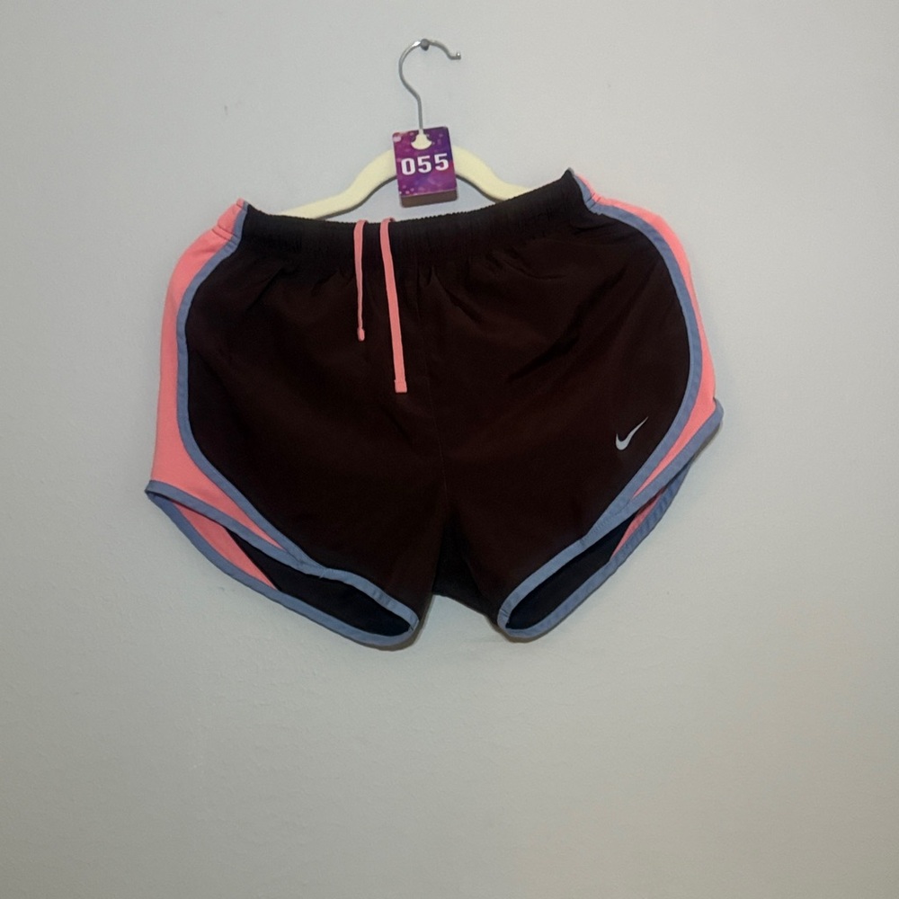 Nike Black Shorts with Pink and Blue Accents